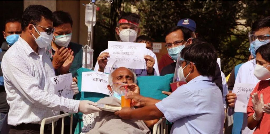 गोविन्द केसीले २८ औँ दिनमा अनसन तोडे