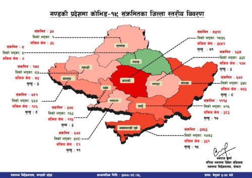 काेराेना अपडेट : कास्की र गण्डकी प्रदेशकाे ताजा अवस्था यस्ताे