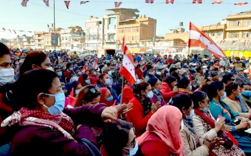 काँग्रेसको देशव्यापी सरकार विराेधी प्रदर्शन जारी