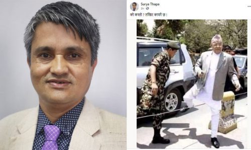 सूर्य थापा -जसको काम–पेशा भन्नु नै दलाली र चाकडी हाे -सुवेदी