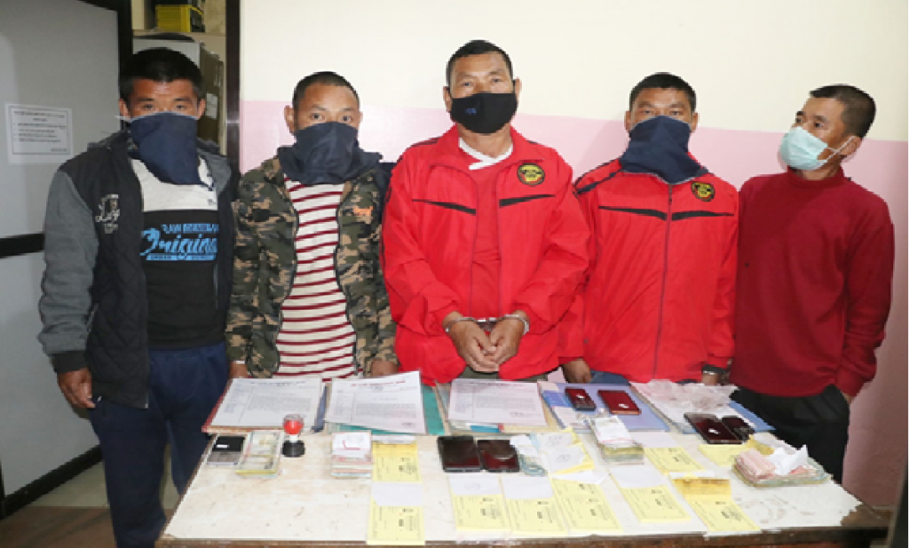 लामाको भेष धारण गरेर चन्दा उठाउँदै हिँड्ने ५ जना पक्राउ