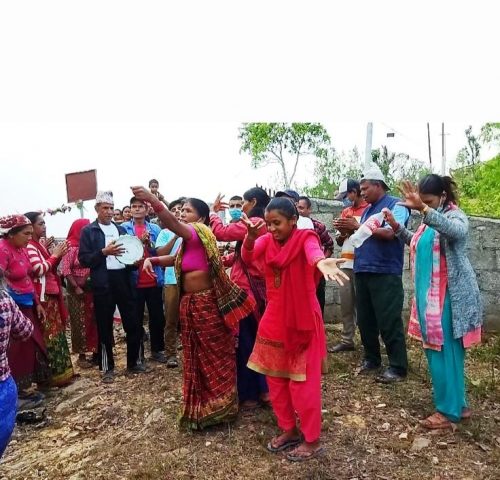 भरतपोखरीमा पानी माग्दै सामूहिक पूजा
