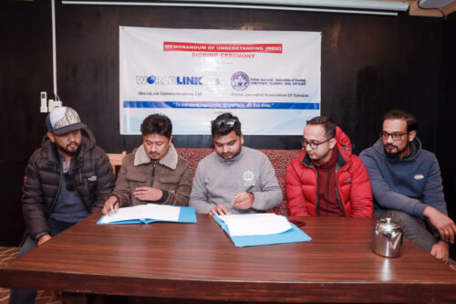 वर्ल्डलिंकसँग अनलाइन पत्रकार संघ गण्डकीको सहकार्य, इन्टरनेट जडान सम्झौता