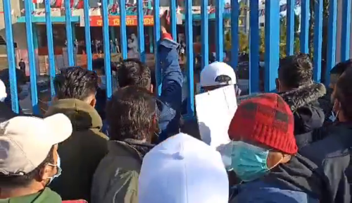 एमाले कास्की अधिवेशनमा विद्यार्थीद्वारा नाराबाजी
