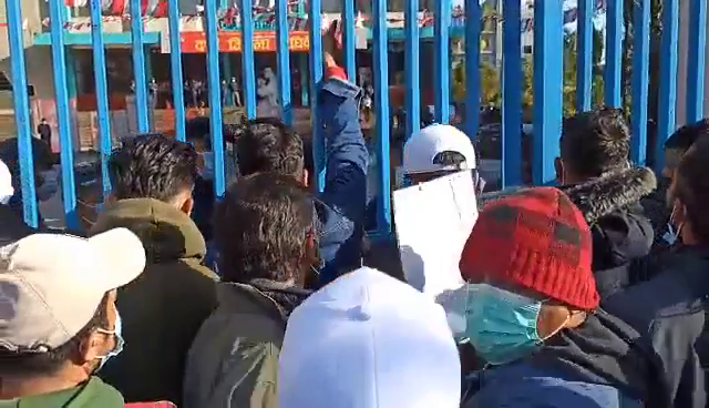 एमाले कास्की अधिवेशनमा विद्यार्थीद्वारा नाराबाजी