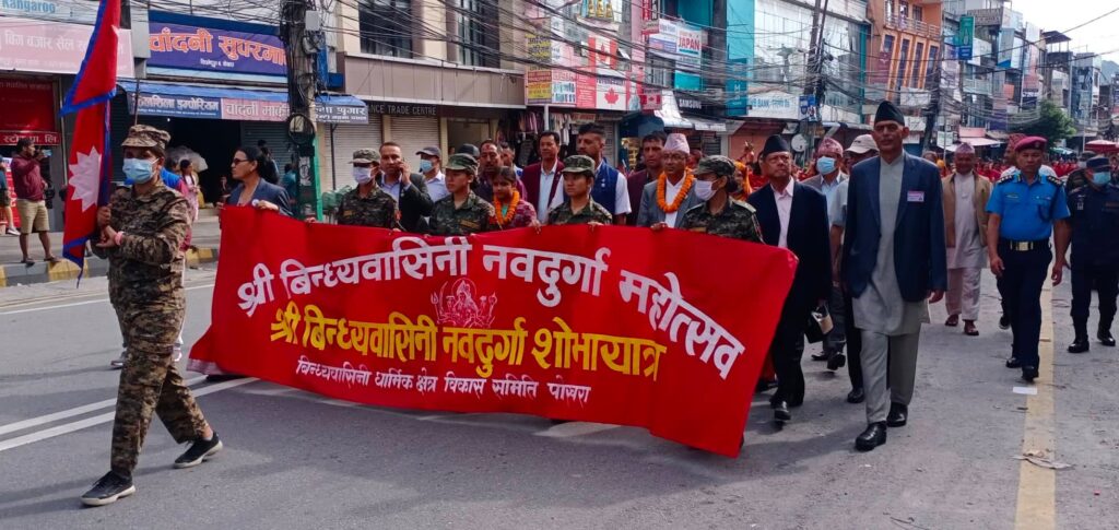 विन्ध्यवासिनी मन्दिरमा नवदुर्गा महोत्सव सुरु (फाेटाे फिचर)