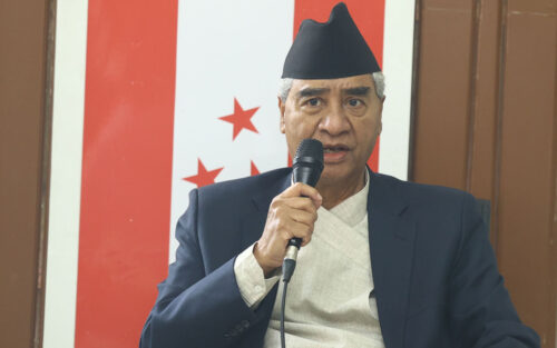 एउटा दलको बहुमत नआउने भएर नै गठबन्धन गरेको हो : देउवा