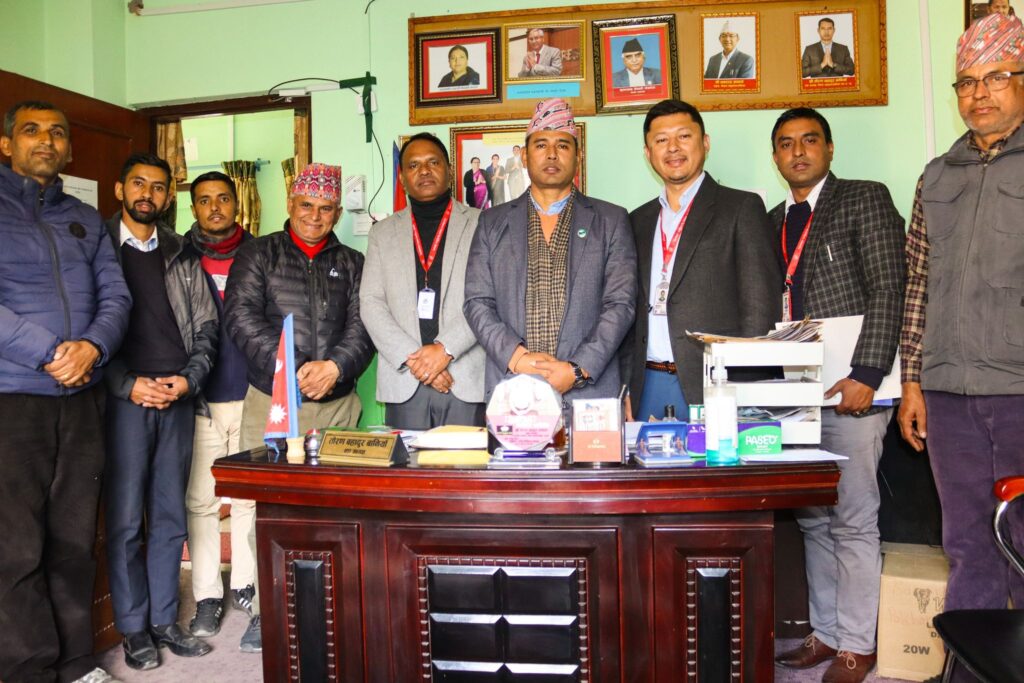 पोखरा वडा कार्यालय १५ र आइएनफबीच सेवा विस्तार सम्झौता