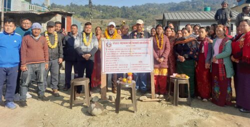 पोखरा- २६ मा सडक ढलान तथा नाला बन्दै