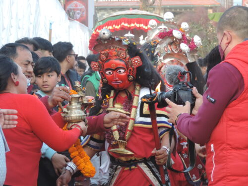पोखरा महानगरले देखायो भैरव नाच (फोटो फिचर)