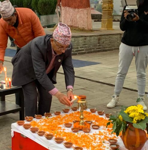 यती जहाज दुर्घटनाका मृतककाे  चीर शान्तिको कामना गर्दै स्वस्ति शान्ति