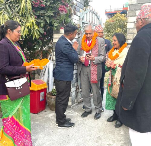 बेलायत साउथ वार्कका मेयर चाेपराले पोखरा–१३ मा भनेः पाेखरा देख्दा राेमाञ्चित भएँ
