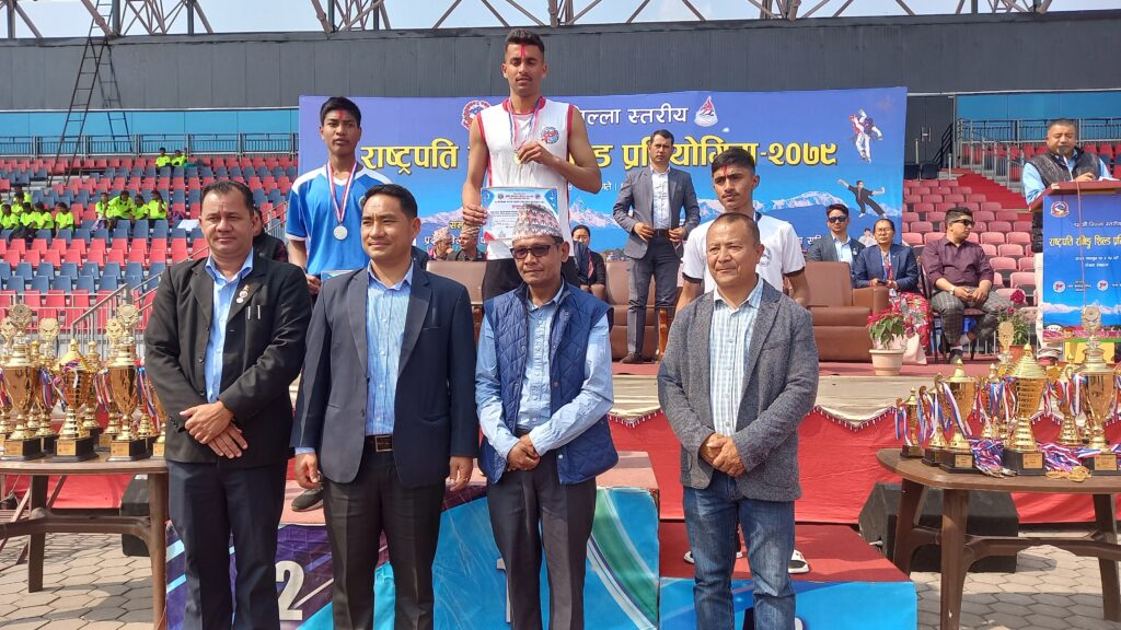 कास्की जिल्ला स्तरीय राष्ट्रपति रनिङ सिल्ड सुरु