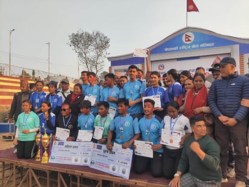अन्तर वडा भलिबलमा पोखरा–२३ का दुवै टिम प्रथम