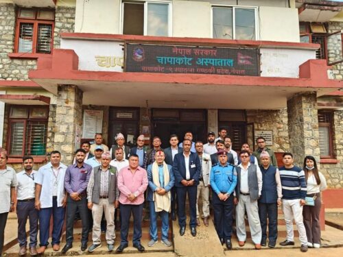 चापाकोट अस्पताल स्याङ्जामा दन्त उपचार सेवा सुरू