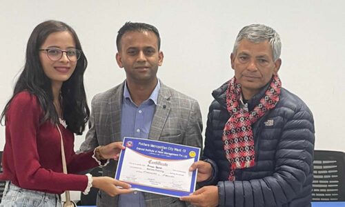 पाेखरा १३ ले दियाे ७१ जनालाई बारिस्ता तालिम