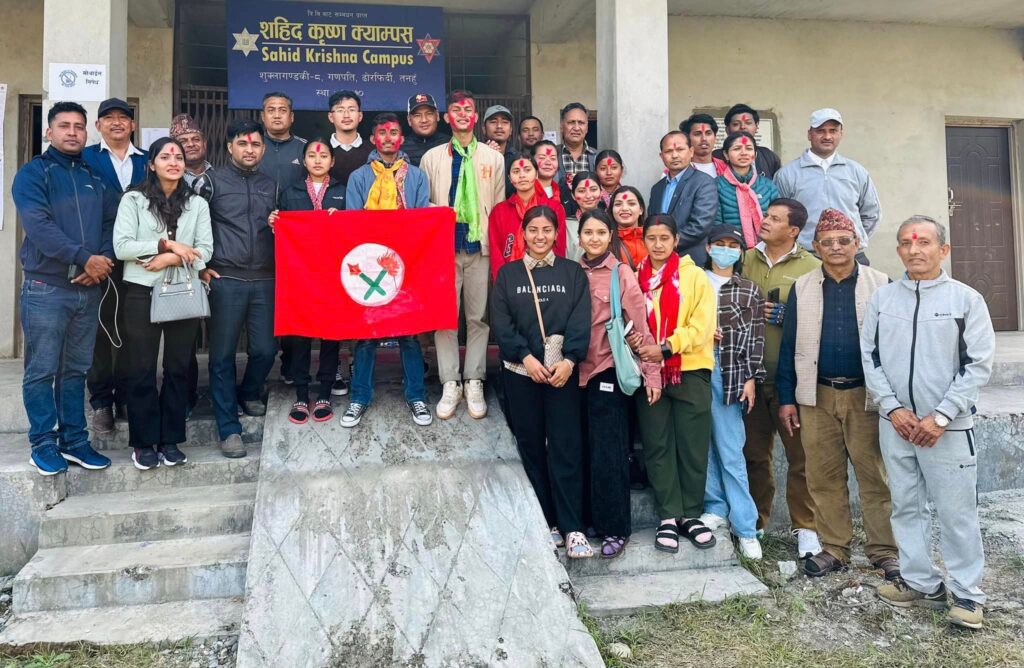 तनहुँको सहिद कृष्ण क्याम्पसमा नेविसंघका अधिकारी निर्वाचित