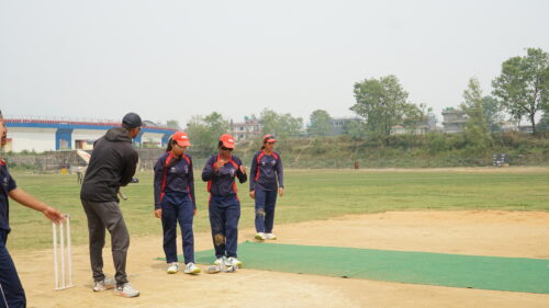 नेत्रहीन महिला राष्ट्रिय क्रिकेट टोलीले भारतसँग टी-ट्वाण्टी सिरिज खेल्दै
