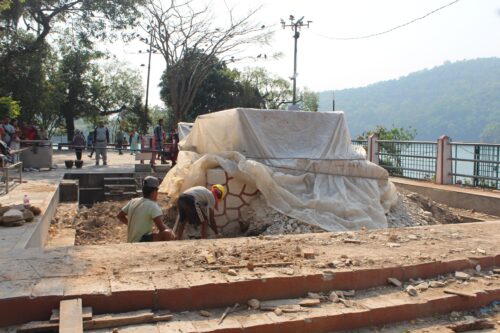 भूकम्पले चर्काएको ७ वर्षपछि तालबाराही मन्दिरको पुनःनिर्माण सुरु