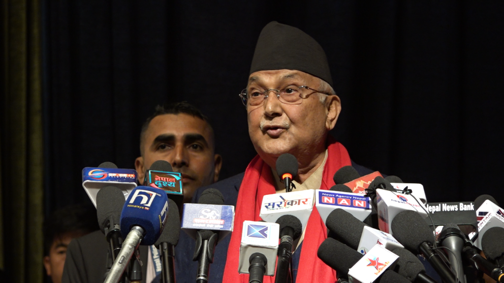 ज्ञान भूमिलाई छल भूमि बनाइयो : एमाले अध्यक्ष ओली