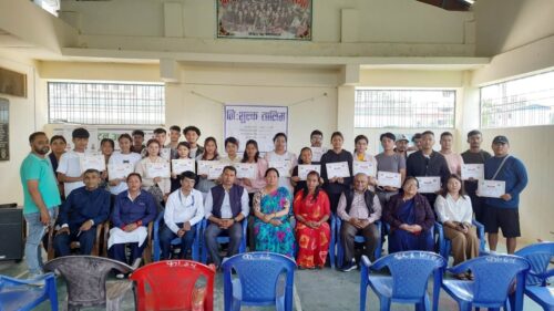 युवालाई कफी बनाउने तालिम