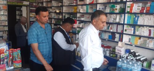 पोखराका औषधी पसल अनुगमन