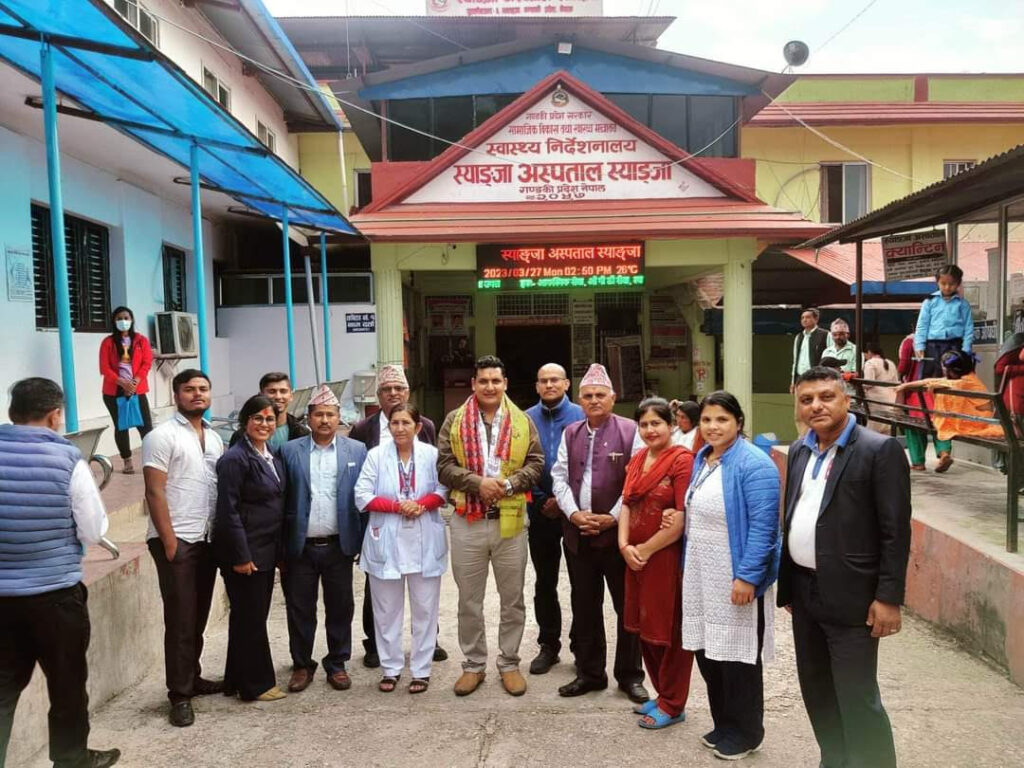 स्याङ्जा अस्पतालमा दरबन्दीको समस्या: १६ जनाको करार अवधि आज सकिँदै