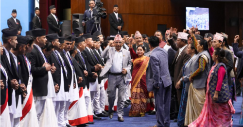 प्रतिनिधिसभामा एमाले सांसदको नाराबाजी