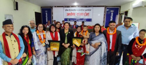 पत्रकार बिनाकुमारी थापा र बालकुमारी पौडेल पोखरामा सम्मानित