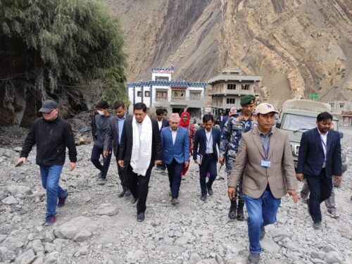 कागबेनी बस्ती पुनर्निर्माणको काम सरकारले प्राथमिकतामा छ: गृहमन्त्री श्रेष्ठ
