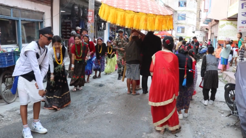 नेवार समुदायको परम्परागत बर्खे नाचको यस वर्ष प्रदर्शनी