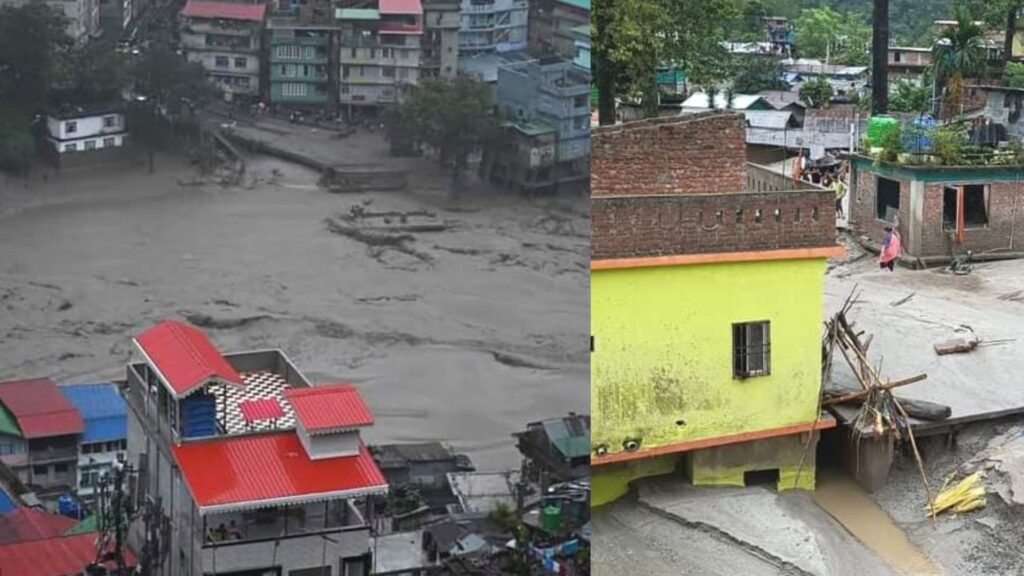 सिक्किमकाे बाढीले १४ जनाको मृत्यु ,१ सय २० भन्दा बढि बेपत्ता 