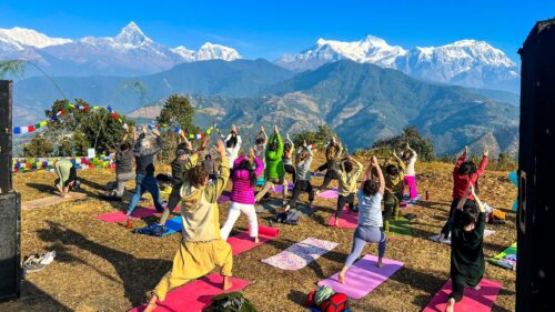पाेखराकाे काहुँमा अन्तर्राष्ट्रिय योग महोत्सव सम्पन्न