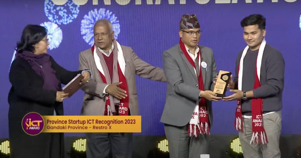 ‘रेस्ट्रोएक्स’ गण्डकी प्रदेशकै उत्कृष्ट स्टार्टअप कम्पनी