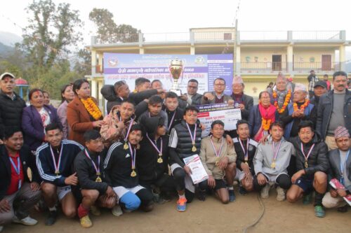 माछापुच्छ्रे भलिबल कपको उपाधि नवलपुरको बौदीकालीलाई