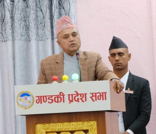 गण्डकीका मुख्यमन्त्रीले आइतबार विश्वासको मत लिने