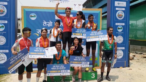 प्रकाश र उषा बने पोखरा साइकल दौड च्याम्पियन