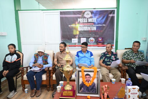 पोखरामा विद्यालयस्तरीय र वडास्तरीय ब्याडमिन्टन प्रतियोगिता हुँदै
