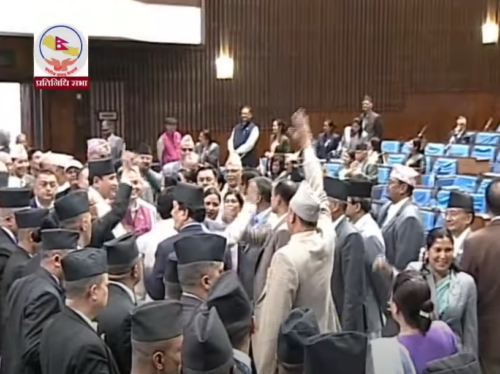 कांग्रेसको अवरोधपछि प्रतिनिधि सभा बैठक स्थगित