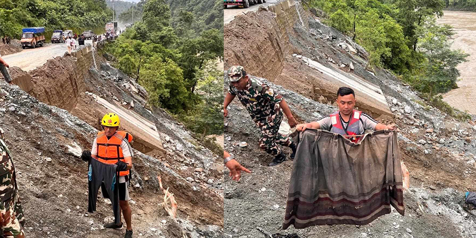 करिव ५५ यात्रुको अवस्था अझै अज्ञात, बेपत्ता बसको पर्दा भेटियो