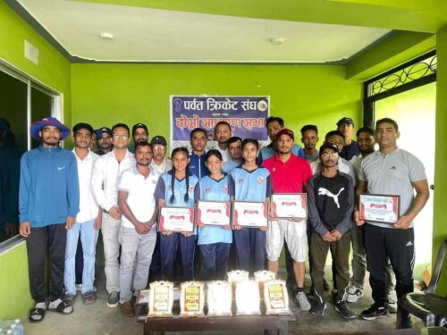 पर्वत क्रिकेट संघको दोस्रो साधारण सभा, उत्कृष्ट ५ खेलाडीलाई सम्मान