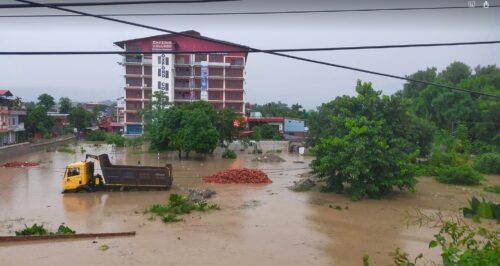 नारायणी नदिले खतरा तह पार गर्यो, गैंडाकोटका सय घर डुबानमा