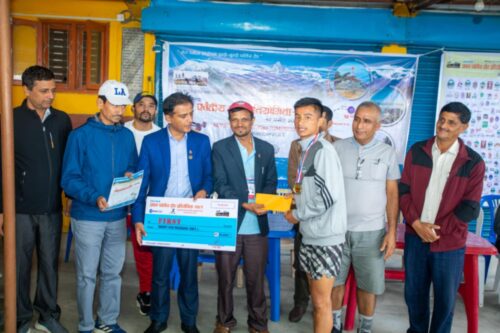 प्रथम पर्वतीय दौड प्रतियोगितामा निरोज भट्ट क्षेत्री प्रथम
