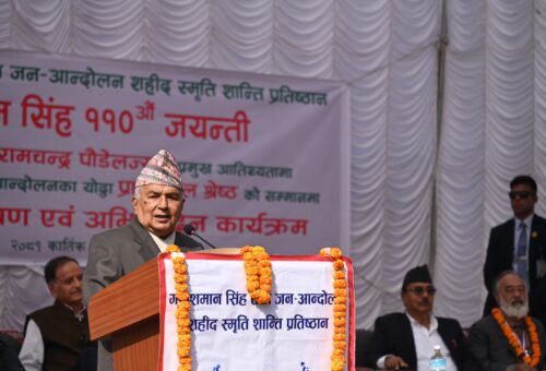 मुलुकको सांस्कृतिक, सामाजिक र आर्थिक विकास गर्न सरकार चुक्नु हुँदैन् : राष्ट्रपति पौडेल
