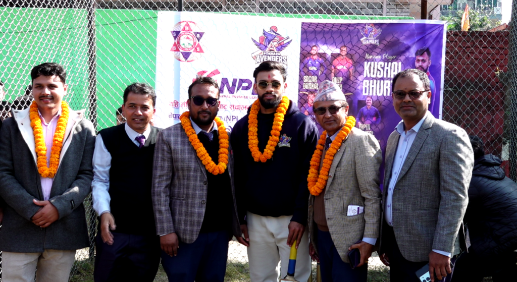 नेपाल प्रिमियर लिग (एनपीएल) को फ्रेन्चाइज टिम पोखरा एभेन्जर्सलाई पोखरामा सम्मान
