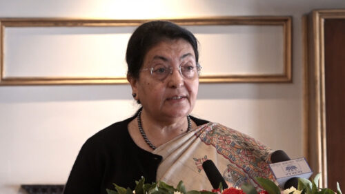 जलवायु परिवर्तनले मुलुकको गरिबी र सामाजिक असमानतालाई थप फराकिलो बनायोः पूर्वराष्ट्रपति भण्डारी
