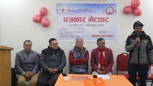 पोखरामा ‘टुर दि पोखरा’ हुँदै, पोखरेलीसंगै लुम्बिनी, बागमती प्रदेशबाट साइकल यात्री आउँदै