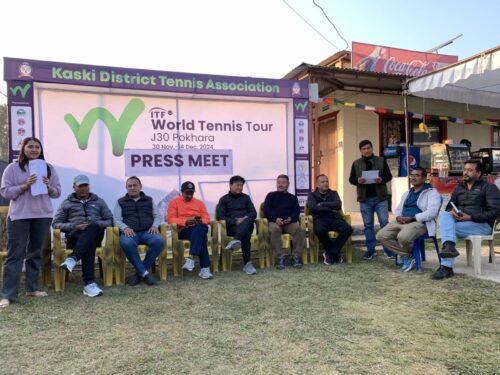 पोखरामा टेनिस प्रतियोगिता हुँदै, १० राष्ट्रका करिब २ सय खेलाडी आउँदै