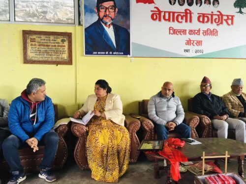 नेपाली काँग्रेस गोरखाको सय दिने अभियान सफलतापूर्वक सम्पन्न