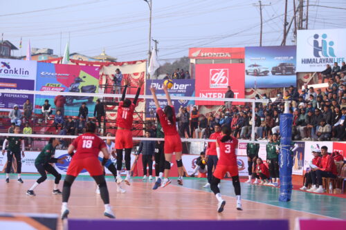टाइगर कप भलिबलः भिजिबिलिटी कम हुँदा स्थगित भयो आर्मी र आयोजक टोलीबिचको खेल